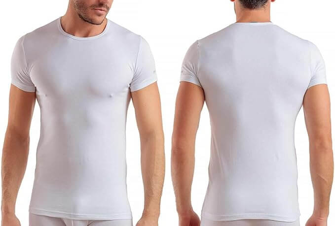 T-Shirt Enrico Coveri Girocollo art.1000 Bielastico Bianche Pack 3pz.