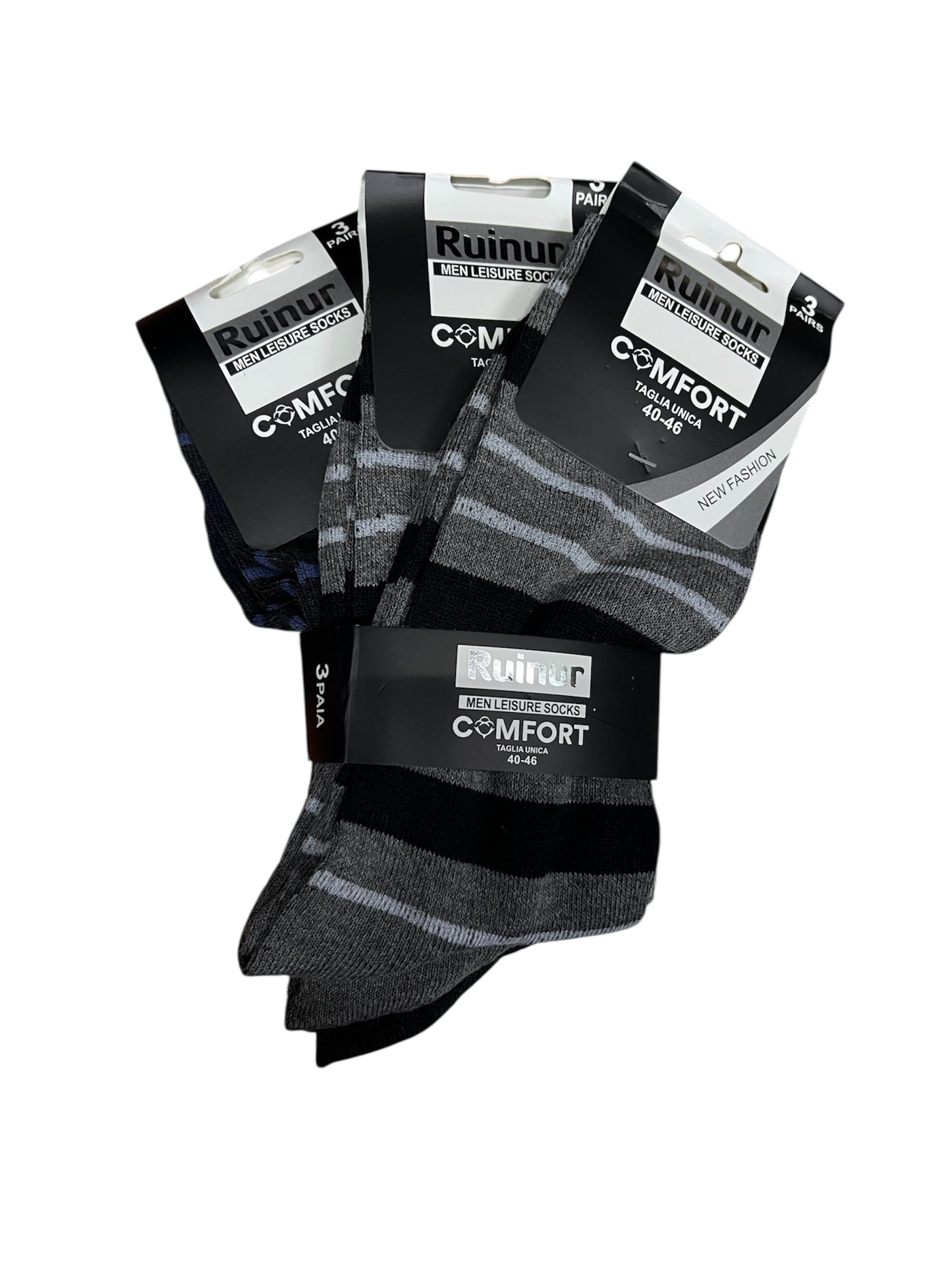 Ruinur Calzini Uomo e Donna Fantasia 3 Paia