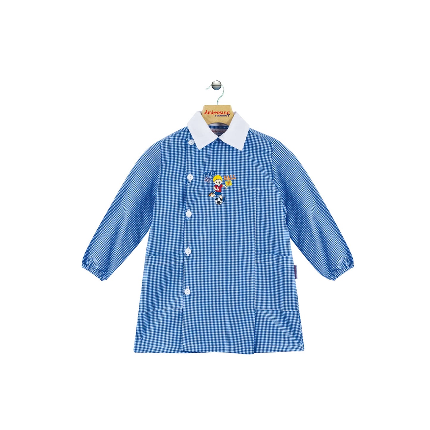 Ambrosino Grembiule Bimbo Quadretti Asilo