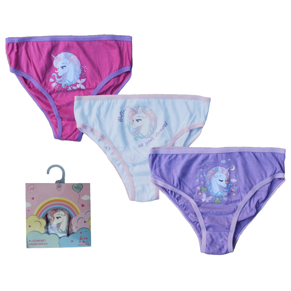 Slip Bimba Unicorno Pack 3pz.