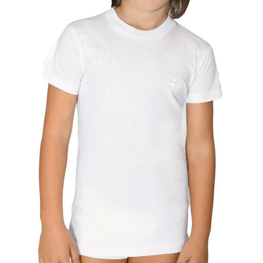 Navigare Bimbo Maglia Intima 13020 Girocollo Bianco Pack 6pz.