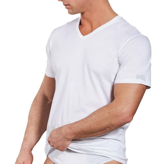 T-Shirt Navigare Scollo V Jersey art.512 Pack 3 pz. Bianche