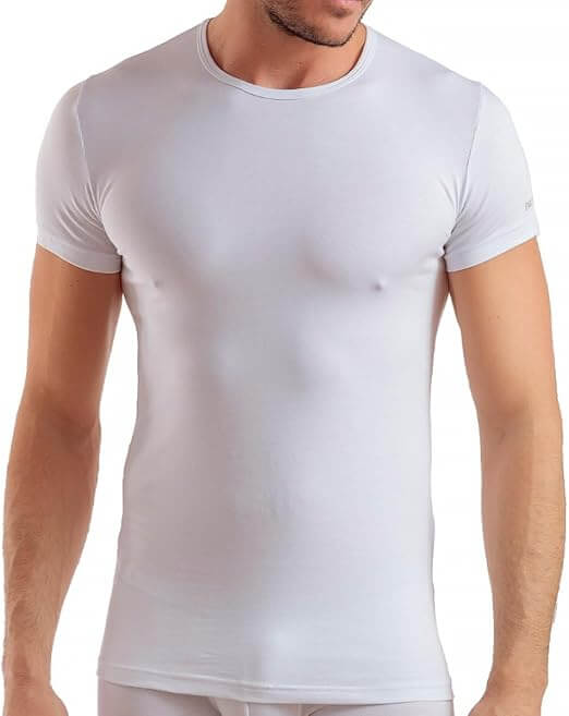 T-Shirt Enrico Coveri Girocollo art.1000 Bielastico Bianche Pack 3pz.