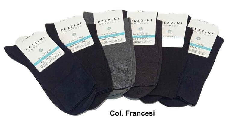 Pezzini Calzini Sanitari Uomo Pack 6pz.