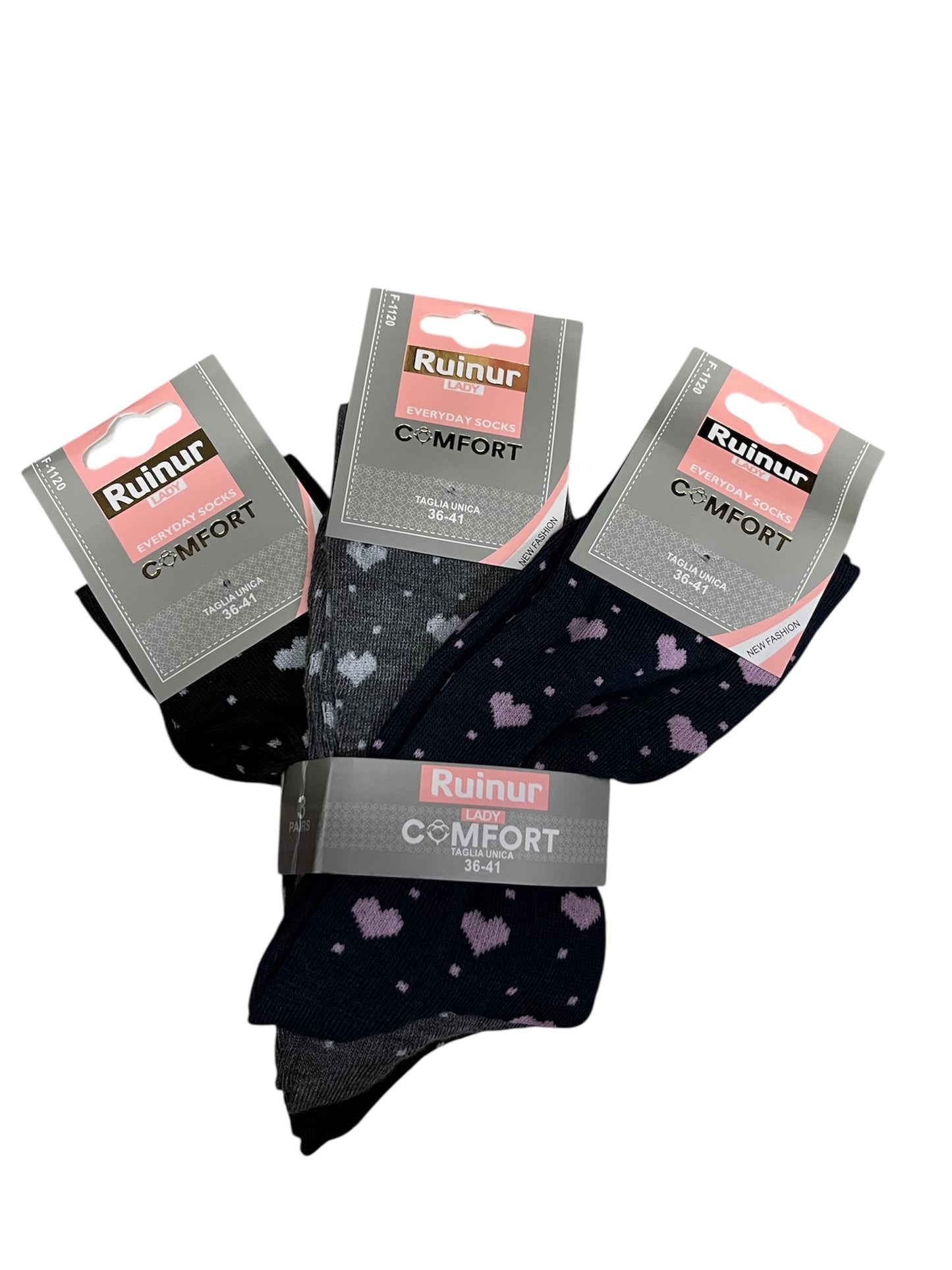 Ruinur Calzini Uomo e Donna Fantasia 3 Paia