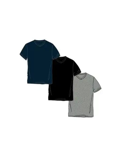 T-Shirt Navigare Scollo a V art. 571 Cotone Bielastico Pack 3pz. Assortite