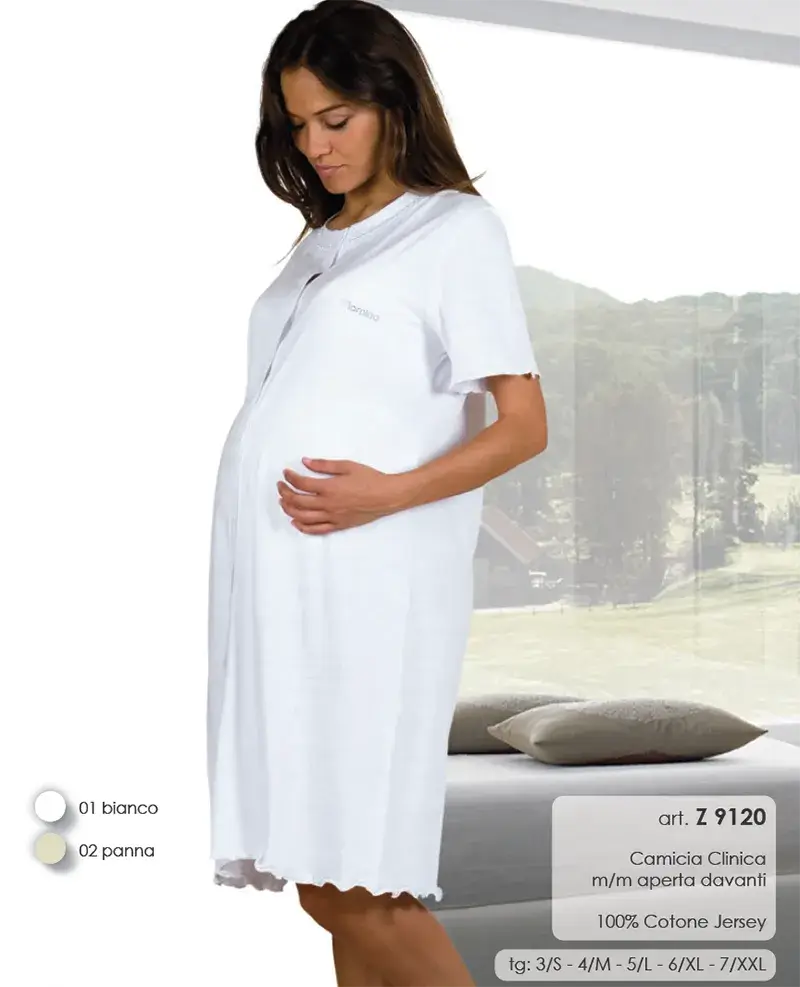 Mamina Camicia Da Notte Clinica Aperta Avanti art. z9120